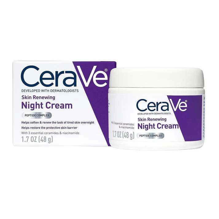 CeraVe 4 in 1 Skincare Kit Night Cream, Sunblock, Cleanser & Serum for Radiant Skin - Image 2