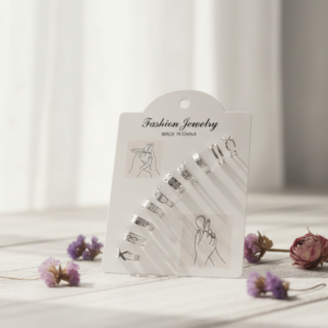 10 Pcs Fashion Alloy Rings Set for Women & Girls | Adjustable Stackable Jewelry Collection